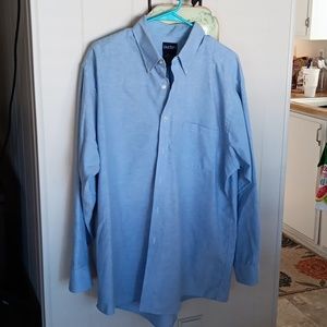 Puritan chambray blue dress shirt 17 1/2